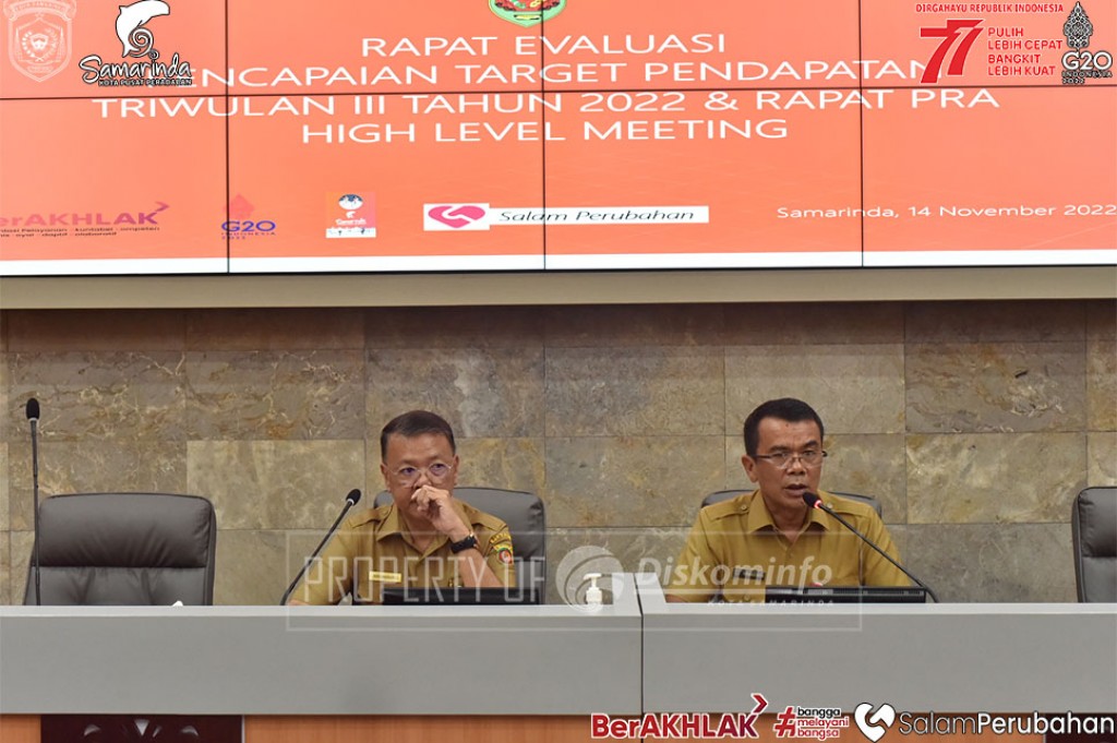 Pemkot Samarinda Lakukan Evaluasi Capaian Target Pendapatan Tahun 2022 ...